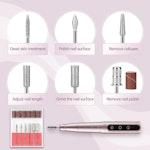 Portable Electric Nail File 30000 RPM - Pink alternate 6