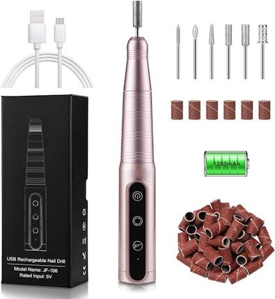 Portable Electric Nail File 30000 RPM - Pink cover