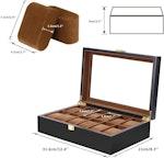 12-Slot Wooden Men's Watch Display Box alternate 3