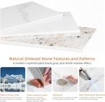 White Marble & Sintered Stone Dining Table 120cm alternate 4