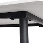White Marble & Sintered Stone Dining Table 120cm alternate 7