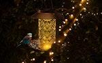 Solar Metal Hummingbird Feeder for Gardens alternate 3