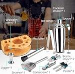 12-Piece Stainless Steel Cocktail Shaker alternate 1