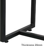 Slim Marble Console Table - White & Black alternate 6