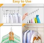 10-Pack Stainless Steel Space-Saving Hangers alternate 2