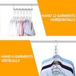 10-Pack Stainless Steel Space-Saving Hangers alternate 3