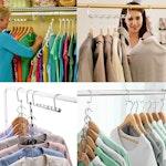 10-Pack Stainless Steel Space-Saving Hangers alternate 6