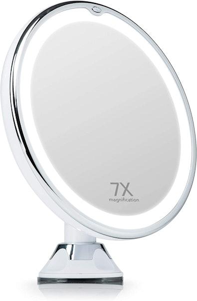 7X Magnifying LED Makeup Mirror with Suction cover
