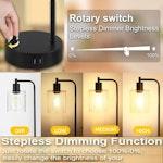 2-Pack Industrial Table Lamp with USB Ports alternate 2