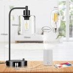 2-Pack Industrial Table Lamp with USB Ports alternate 4