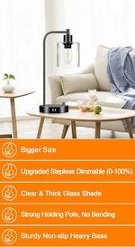 2-Pack Industrial Table Lamp with USB Ports alternate 7