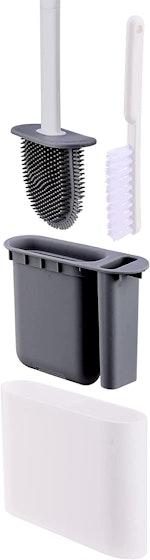 2-in-1 Silicone Toilet Brush with Holder alternate 1