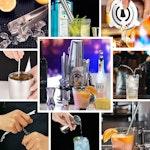 VIKUS 23-Pc Stainless Steel Cocktail Shaker Set alternate 5