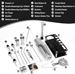 VIKUS 23-Pc Stainless Steel Cocktail Shaker Set alternate 1