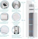 Toilet Paper Roll Holder, White, 80cm alternate 1