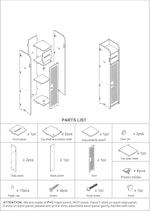 Toilet Paper Roll Holder, White, 80cm alternate 6