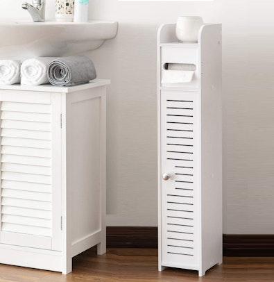 Toilet Paper Roll Holder, White, 80cm cover