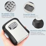 Wall-Mounted Key Lock Box, Waterproof alternate 1