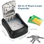 Wall-Mounted Key Lock Box, Waterproof alternate 2