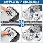 Wall-Mounted Key Lock Box, Waterproof alternate 5
