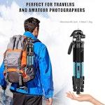 Pro Portable Tripod with Phone Mount, Blue alternate 1