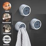 3-Pack Self-Adhesive Round Towel Hooks alternate 5