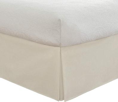 Queen Bed Skirt Ivory - 36 cm Drop Pleated cover