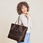 Women's Genuine Leather Large Tote & Shoulder Bag alternate 1