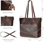 Women's Genuine Leather Large Tote & Shoulder Bag alternate 3