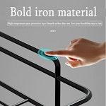 Matte Black Corner Shower Shelf with Hooks alternate 4