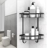 2-Pack Aluminum Corner Shower Caddy with Adhesive alternate 3