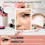 Travel Makeup Mirror 10X with LED Lights & USB alternate 3