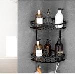Wall-Mounted Corner Shelf - Two Tiers alternate 1