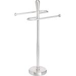 Brushed Metal Bathroom Towel Holder