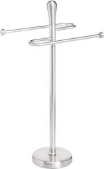 Brushed Metal Bathroom Towel Holder thumbnail