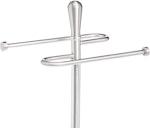 Brushed Metal Bathroom Towel Holder alternate 2
