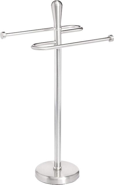 Brushed Metal Bathroom Towel Holder cover