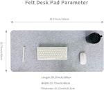 Extra Large Grey Felt Wool Desk Mat alternate 1