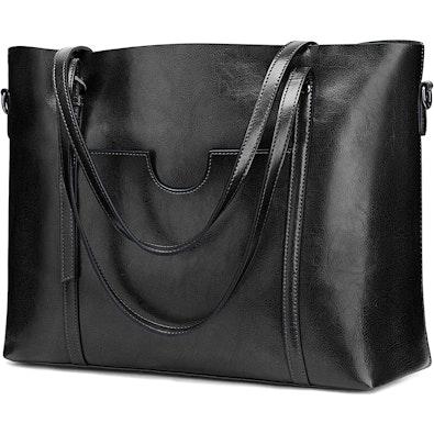 Vintage Genuine Leather Women's Tote Bag cover
