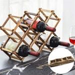 Wood Wine Rack for 10 Bottles - Brown alternate 8