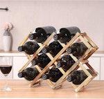 Wood Wine Rack for 10 Bottles - Brown alternate 1