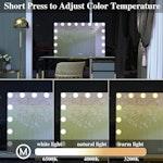 LED Vanity Makeup Mirror with Lights, 91x62cm alternate 4