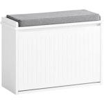 Hallway Shoe Bench with Cushion & Storage