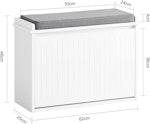 Hallway Shoe Bench with Cushion & Storage alternate 2
