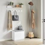 Hallway Shoe Bench with Cushion & Storage alternate 4