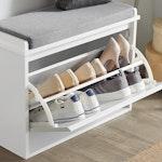 Hallway Shoe Bench with Cushion & Storage alternate 6