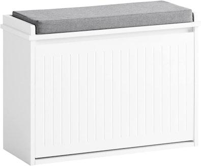 Hallway Shoe Bench with Cushion & Storage cover