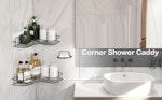 Corner Shower Caddy with 2 Hooks alternate 7