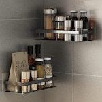 2-Pack Shower Caddy with 4 Hooks, Rustproof alternate 1