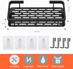 2-Pack Shower Caddy with 4 Hooks, Rustproof alternate 4